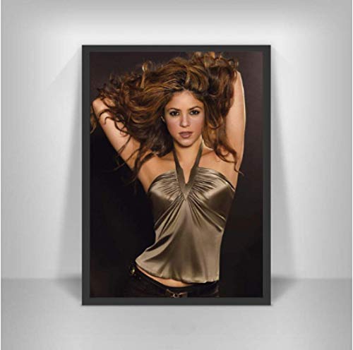 JYSHC Imprimir En Lienzo Shakira Latin Rock Alternative Singer Female Wall Art Prints Canvas Picture Posters para Niñas Decoración De La Habitación Nv95Yz 40X60Cm Sin Marco