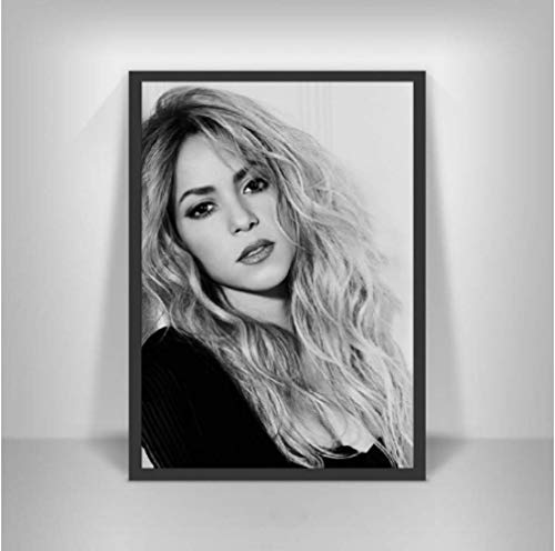 JYSHC Imprimir En Lienzo Shakira Latin Rock Alternative Singer Female Wall Art Prints Canvas Picture Posters para Niñas Decoración De La Habitación Nv89Yz 40X60Cm Sin Marco