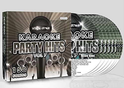 Karaoke Party Hits Vol 7 CDG CD+G Disc Set - 150 Songs on 8 Discs Including The Best Ever Karaoke Tracks Of All Time (Elvis Presley ,Little Mix, Lady Gaga, Bruno Mars, One Direction & much more