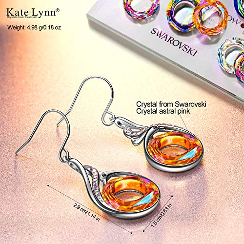 Kate Lynn Mujer Pendiente de Cristal Pendientes Joyas para Mujer Aniversario cumpleaños Originales Regalos para Esposa mamá Novia Caja de Regalo Regalos Dia de la Madre Originales Pendientes