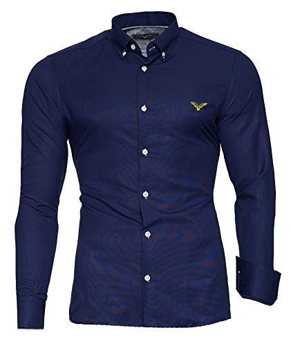 Kayhan Hombre Camisa, Oxford Navy XXL