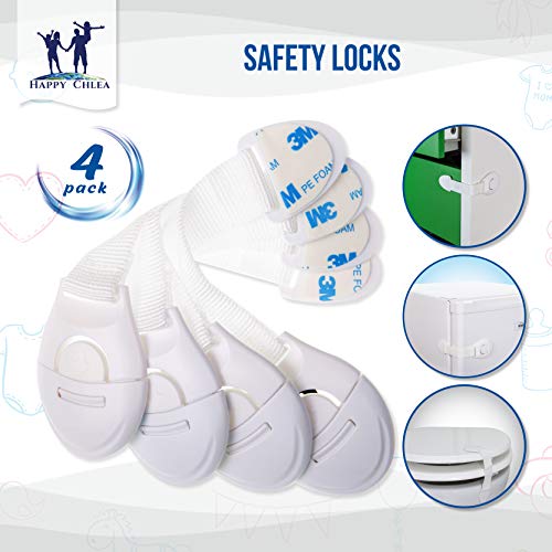 Kit Protector Para Esquinas y Bordes | Juego de 8 Cantos Protectores y 1 Rollo, Cobertura Total de 6,4 M | Kit de la Seguridad del Niño en la Casa | Tope Puerta y 4 Cierre de Seguridad (Blanco Marfil)