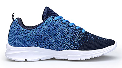 KOUDYEN Zapatillas Deportivas de Mujer Hombre Running Zapatos para Correr Gimnasio Calzado Unisex,XZ746-W-blue-EU36