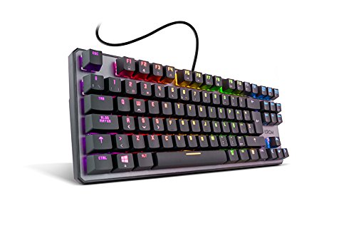 Krom Kernel Tkl - NXKROMKRNLTKL - Teclado Mecánico Español Gaming RGB, Color Negro.