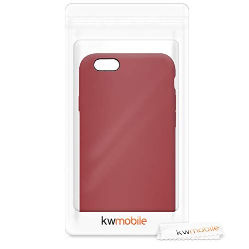 kwmobile Funda Compatible con Apple iPhone 6 / 6S - Carcasa de TPU para móvil - Cover Trasero en marrón Rojizo