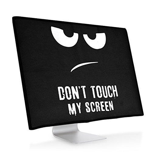 kwmobile Funda Compatible con Monitor de 31-32" - Cubierta Anti Polvo para Pantalla - Protector Don't Touch my Screen