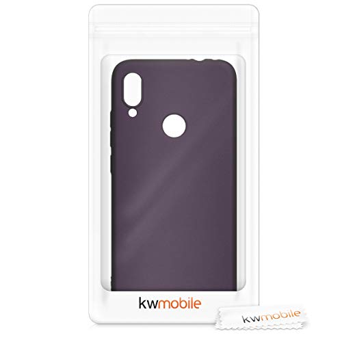 kwmobile Funda Compatible con Xiaomi Redmi Note 7 / Note 7 Pro - Carcasa móvil de Silicona - Protector Trasero en Frambuesa metálico