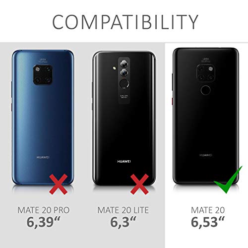 kwmobile Funda con Cuerda Compatible con Huawei Mate 20 - Carcasa Transparente de TPU con Cuerda para Colgar en el Cuello