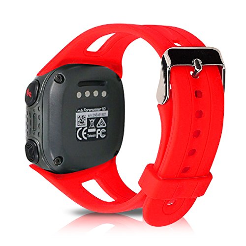 kwmobile Pulsera Compatible con Garmin Forerunner 10/15 - Brazalete de Silicona en Rojo sin Fitness Tracker