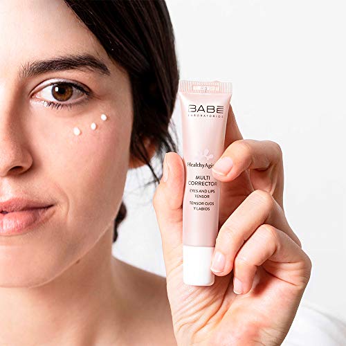 Laboratorios Babé - Multi Corrector Tensor Ojos y Labios 15 ml | HealthyAging+ | Antiarrugas | Elimina Bolsas y Ojeras | Efecto Tensor Boca| Hidratación y Elasticidad | Reafirmante