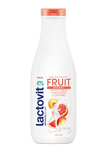 Lactovit - Gel de Ducha Hidratante, Vitalidad y Frescor Fruit Energy con Melocotón y Pomelo, para Piel Seca - 600 ml