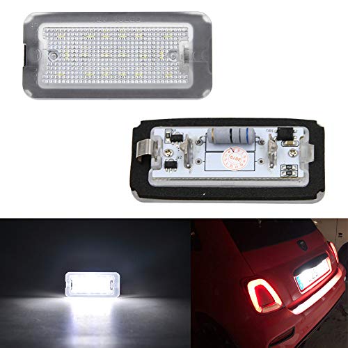 Lámpara de luces de matrícula LED blanca para 500/595/695 500C 595C 695C 312 C OEM: 51800482, no para I500 y 500X Canbus