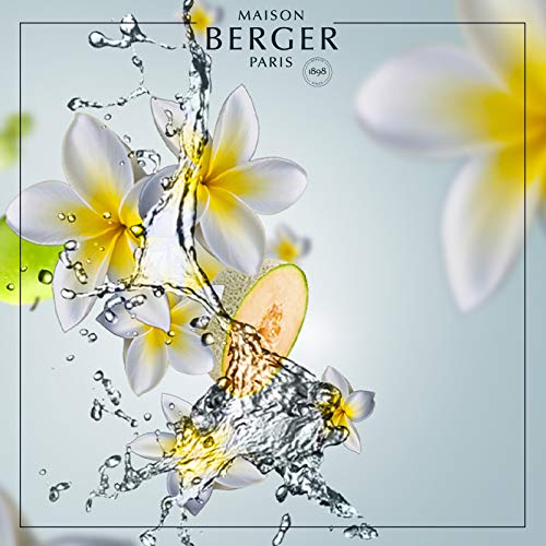 Lampe Berger Aroma Happy - Difusor eléctrico (Cristal, Satinado, 475 ml), Color Blanco