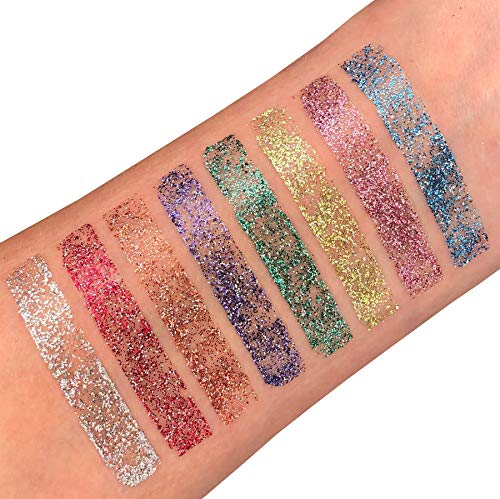 Lápiz Labial Holográfico Brillante por Moon Glitter - 5g - Set de 8 colores