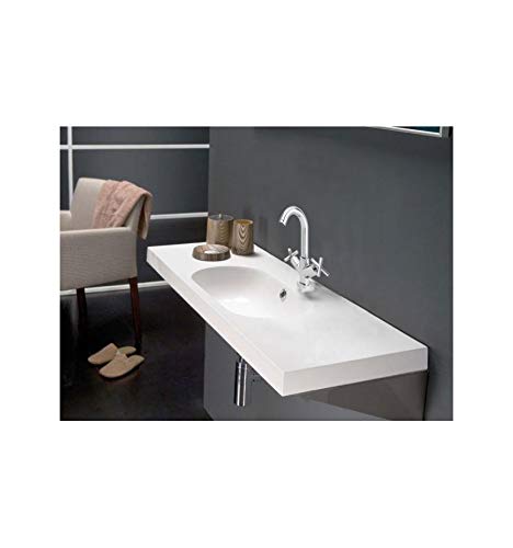 LAVABO SOBREMUEBLE/ENCASTRE BATHCO DE RESINA ICE MEDIDAS: 600x350x185