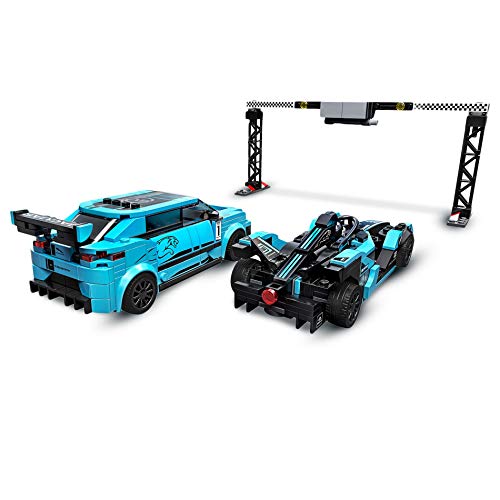 LEGO Speed Champions - Formula E Panasonic Jaguar Racing GEN2 car & Jaguar I-PACE eTROPHY, Juguete de Construcción con 2 Coches para Jugar a las Carreras (76898)