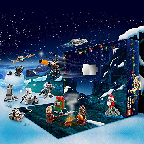 LEGO Star Wars - Calendario de Adviento 2019, Set de Cuenta Atrás para Navidad con 24 Juguetes de Construcción, Incluye 6 Minifiguras y 4 Droides (75245)