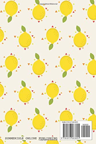 Lemon Pattern  -  Lined Notebook & Journal