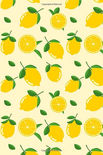 Lemon Pattern Lined Notebook & Journal