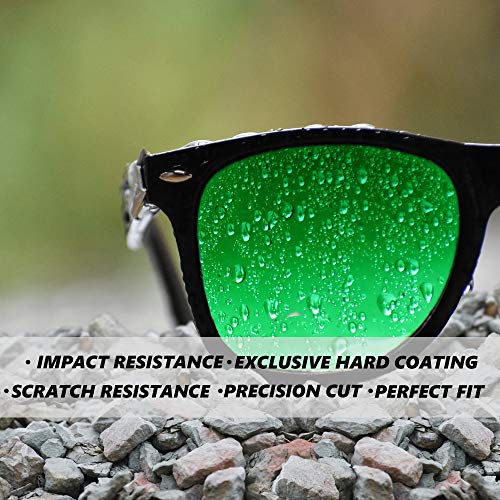 Lentes de repuesto compatibles con OAKLEY BOTTLE ROCKET Polarizado Rojo Mirror