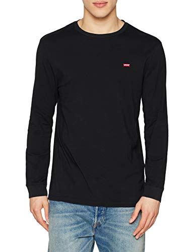 Levi's LS Original Hm tee Camiseta, Negro (Black 0009), Small para Hombre