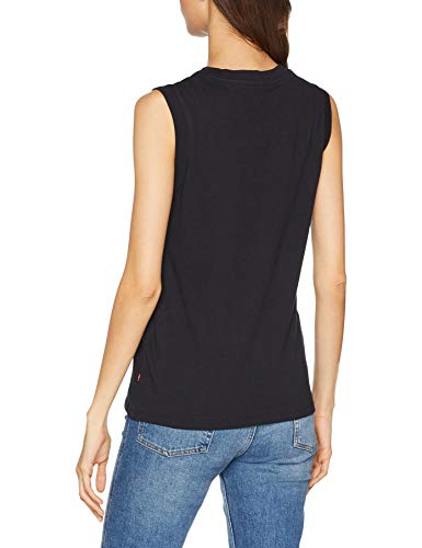 Levi's On Tour Camiseta Deportiva de Tirantes, Negro (Red Hsmk Tank Black 0023), X-Small para Mujer