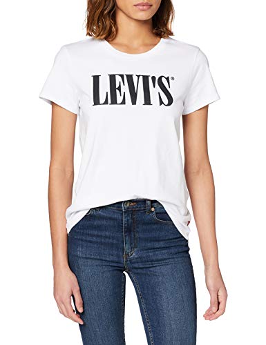 Levi's The Perfect Tee, Camiseta, Mujer, Blanco (90's Serif T2 White+ 0781), S