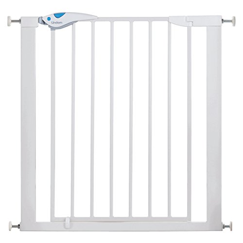 Lindam Easy Fit Plus Deluxe - Barrera de Seguridad, Blanco, 76-82 cm