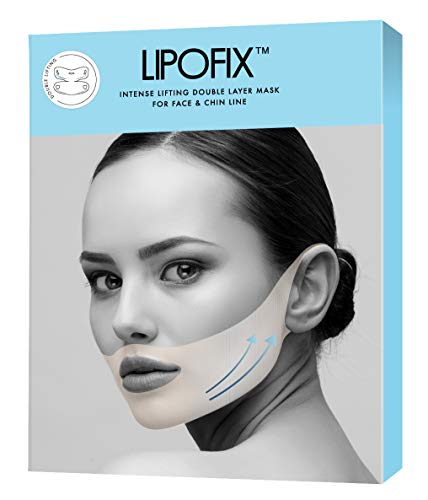 LipoFix - Máscaras de doble capa para reducir la barbilla (5 unidades)