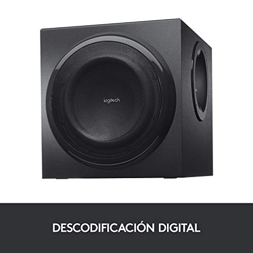 Logitech Z906 5.1 Sistema de Altavoces Sonido Envolvente THX, Certificado Dolby&DTS, 1000 W de Pico, Multi-Dispositivos, Entradas Audio Múltiples, Enchufe EU, PC/PS4/Xbox/TV/Móvil/Tablet