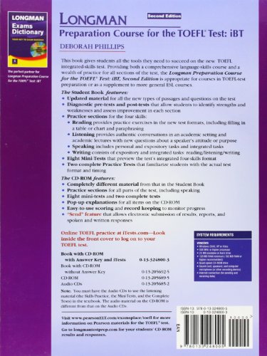 Longman preparation for the TOEFL. With iTests with answers. Per le Scuole superiori. Con CD-ROM. Con espansione online (LONGMAN PREPARATION COURSE FOR THE TOEFL)