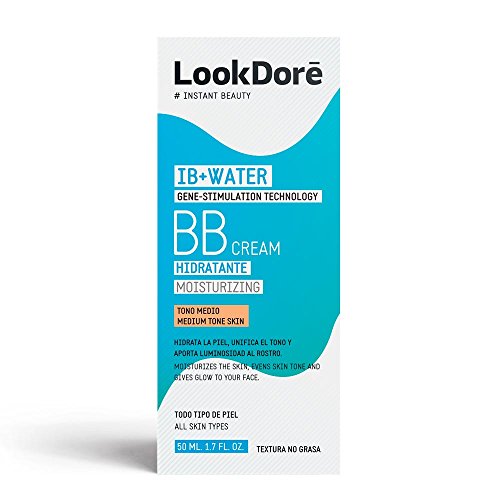 Lookdoré IB+Water BB Cream 50ml | 2 en 1 Base de Maquillaje y Crema Hidratante Facial | Unifica el tono y elimina manchas