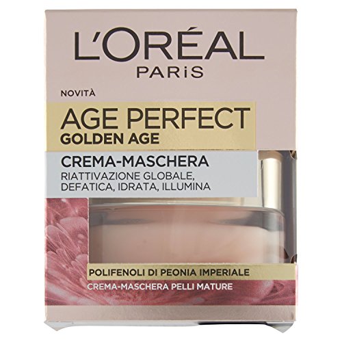 L'Oréal Paris Age Perfect Golden Age Crema Mascarilla Reactivación Global, Piel Matura, 50 ml