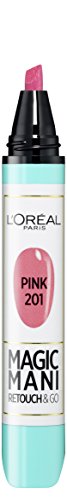 L'Oréal Paris Magic Mani - Retocador de Uñas Instantáneo, Tono Rosa 201