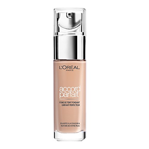 L’Oréal Paris Make-Up Designer Accord Parfait - 2.R/2.C Rose Vanilla - Foundation base de maquillaje Frasco dispensador Líquido - Base de maquillaje