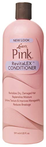 Luster's Pink SET - Champú acondicionador y RevitaLexConditioner 591ml cada uno + Lusters Original Oil Hidratante Loción capilar para cabello medio y liso 946 mlrs