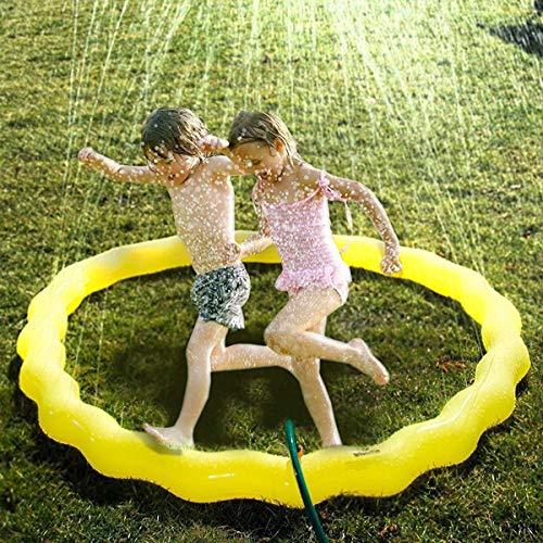 L&WB Kids Garden Sprinkle Splash Play Mat Spray de Agua Juguete Kids Baby Pool Pad Summer Fun Beach Juguete al Aire Libre para niños