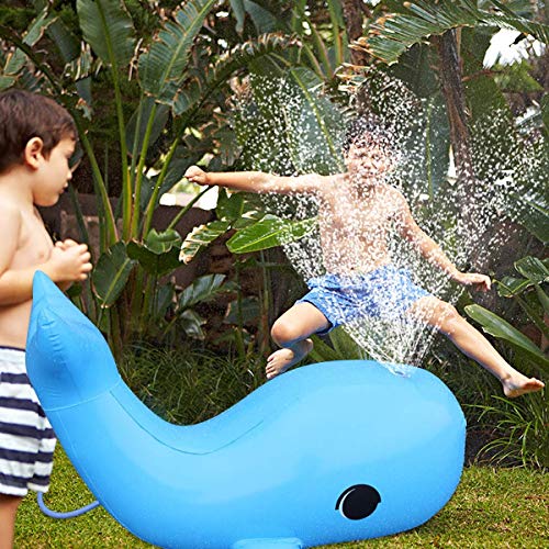 L&WB Rociador Inflable Dolphin Water Sprinkler Kids Al Aire Libre Divertido Juguete para el Verano Caliente Piscina en la Playa Juegue Rociador Splash Playing