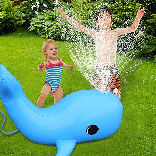 L&WB Rociador Inflable Dolphin Water Sprinkler Kids Al Aire Libre Divertido Juguete para el Verano Caliente Piscina en la Playa Juegue Rociador Splash Playing