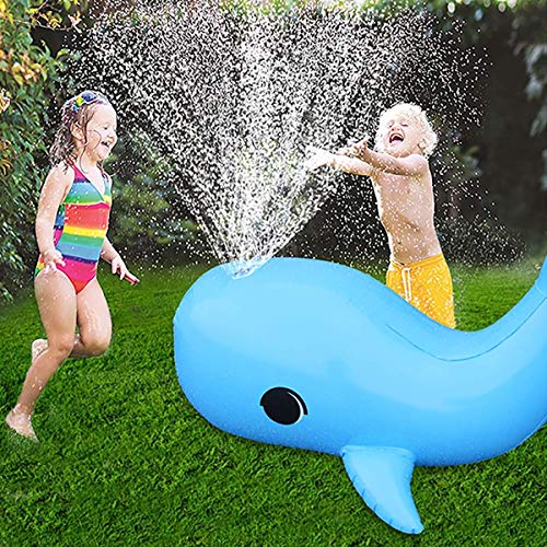 L&WB Rociador Inflable Dolphin Water Sprinkler Kids Al Aire Libre Divertido Juguete para el Verano Caliente Piscina en la Playa Juegue Rociador Splash Playing