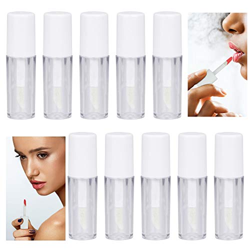 LYTIVAGEN 45 PCS Botella Tubo Bálsamo Labio 1,3ML Tubo de Brillo de Labios Transparente Vacío Botella Recargable para Hacer Brillo de Labios, Bálsamo Labial