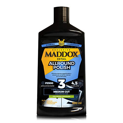 Maddox Detail - Allround Polish - Pulidor de un Solo Paso, Elimina Marcas Superficiales, abrillanta y protegela Pintura del Coche.