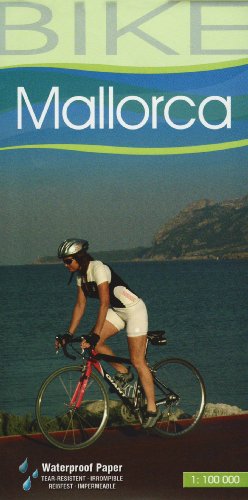 Mallorca, mapa cicloturista. Escala 1:100.000. Resistente al agua. Castellano, Català, English, Deustch. Jaume Tort.