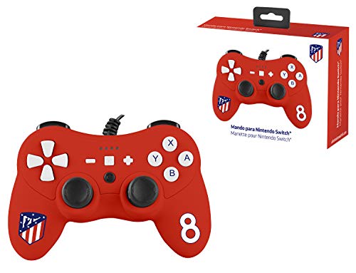 Mando controller para Nintendo Switch, con cable, Atlético De Madrid