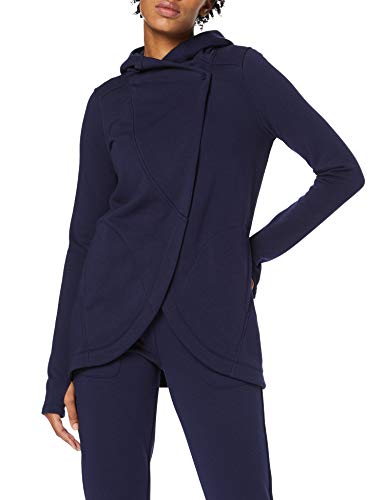 Marca Amazon - AURIQUE Sudadera Cruzada con Capucha Mujer, Azul (Navy), 42, Label:L