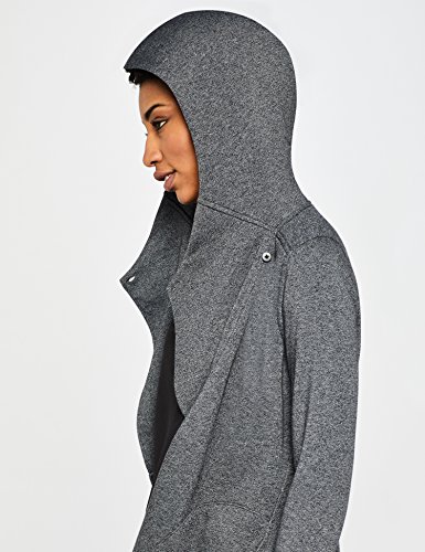 Marca Amazon - AURIQUE Sudadera Cruzada con Capucha Mujer, Gris (Dark Grey), 42, Label:L