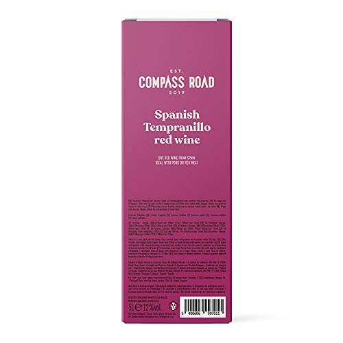 Marca Amazon - Compass Road Tempranillo, España (Bag in Box), 5l