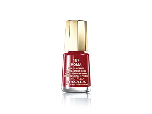 Mavala Mini Colors Pintauñas | Esmalte de Uñas | Laca de Uñas | 47 Colores Diferentes, Color Roma 187 (Rojo), 5 ml