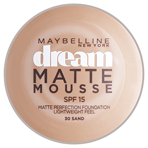 Maybelline 49689 Dream Matte Mousse Base de Maquillaje, Sand, SPF15 - 18 ml