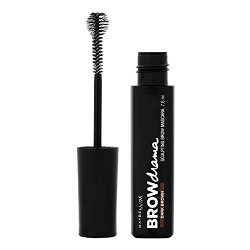 Maybelline Brow Drama Dark Brown máscara para cejas Marrón - Máscaras para cejas (Marrón, Dark Brown, 20 mm, 56 mm, 157 mm, 27 g)